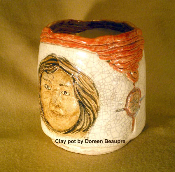 Clay pot by Doreen Beaupre