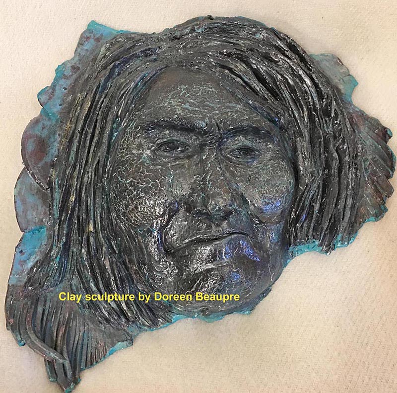 Clay sculpture by Doreen Beaupre