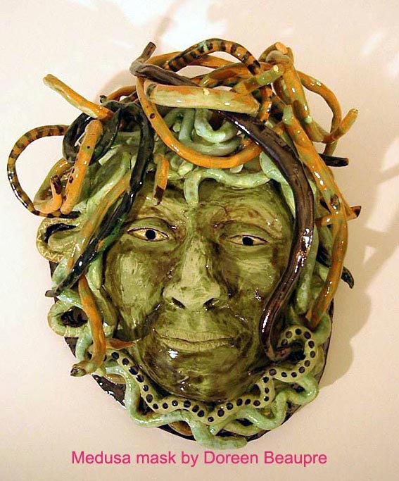 Medusa mask by Doreen Beaupre