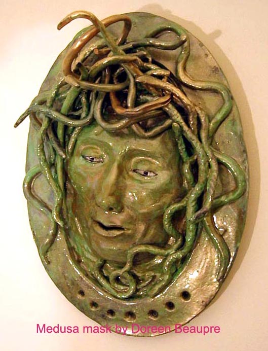 Medusa mask by Doreen Beaupre