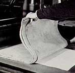Paper, Wool Blanket covering the plate