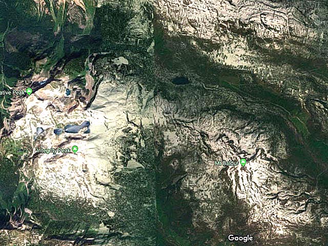 Screen Shots from Google Maps of the Okanagan, BC, Canada