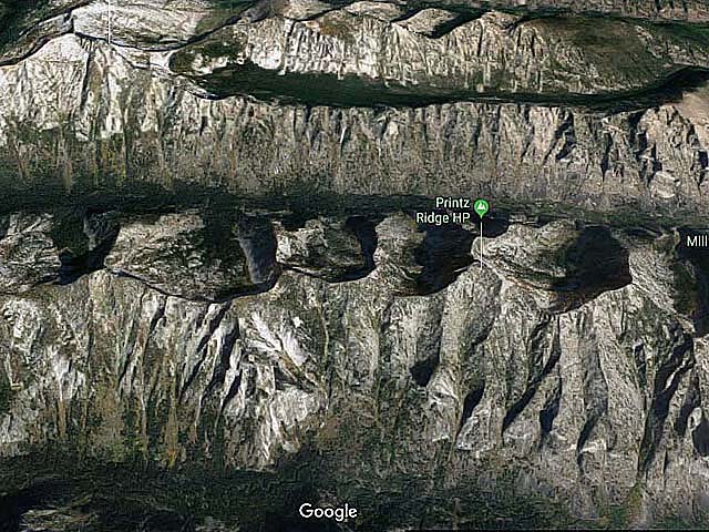 Screen Shots from Google Maps of the Northwestern USA
