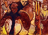 viscosity print by Gisele Beaupre